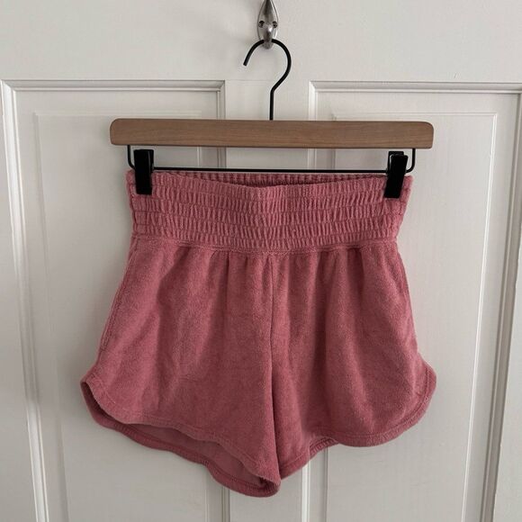 Abercrombie & Fitch Pink Terry Shorts Size XS - Picture 2 of 5